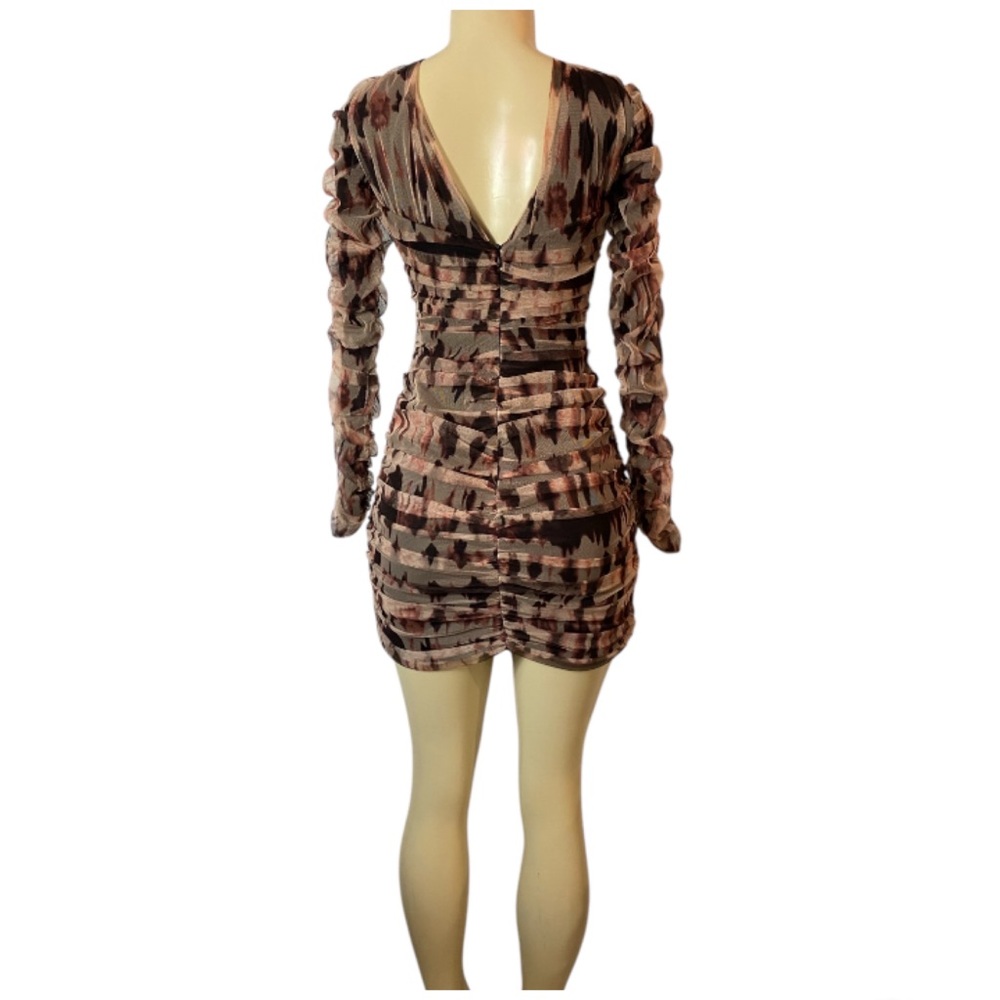 Zara Multicolor Patterned Mini Dress - Picture 7 of 11